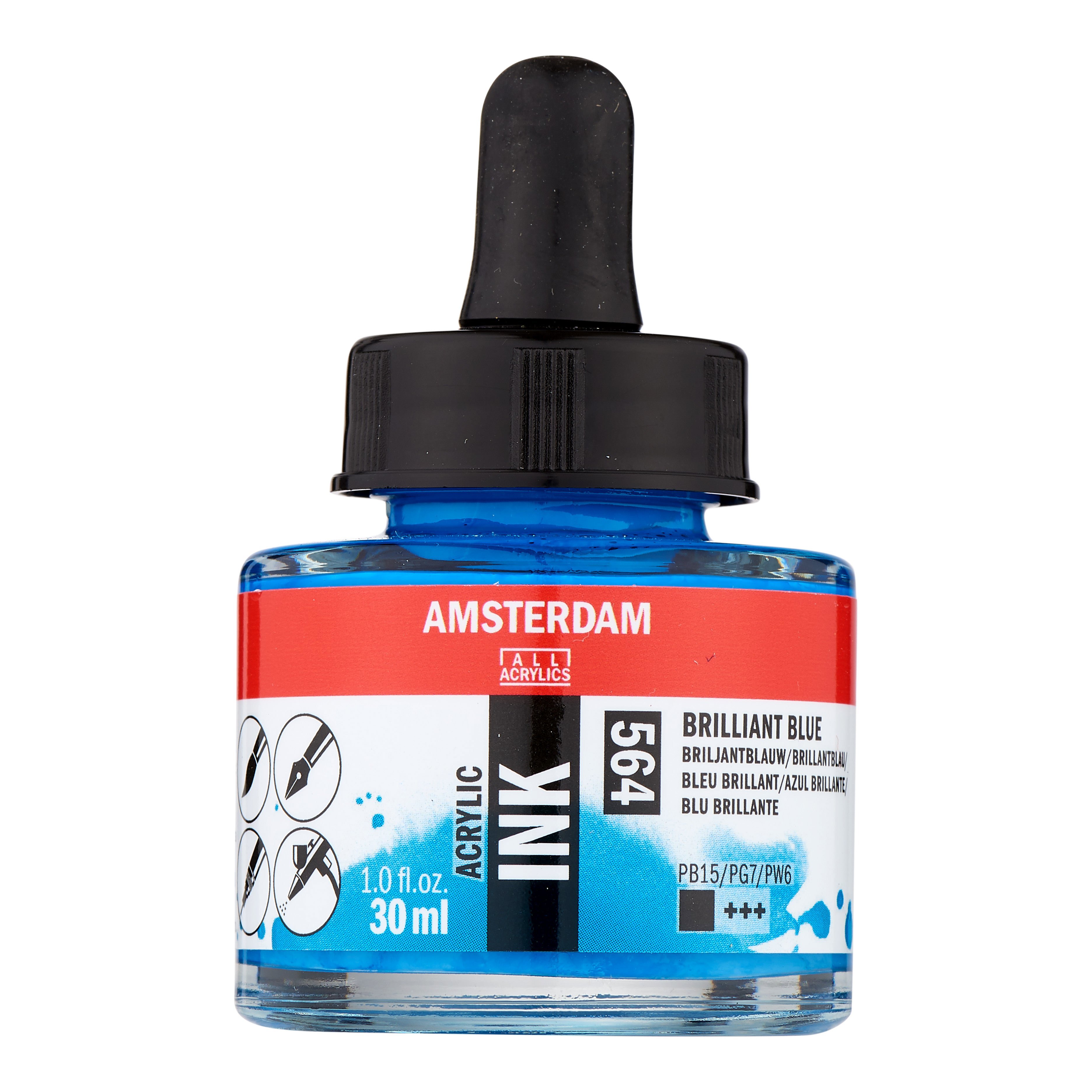 Amsterdam Acrylic Ink Bottle 30 ml B Brilliant Blue