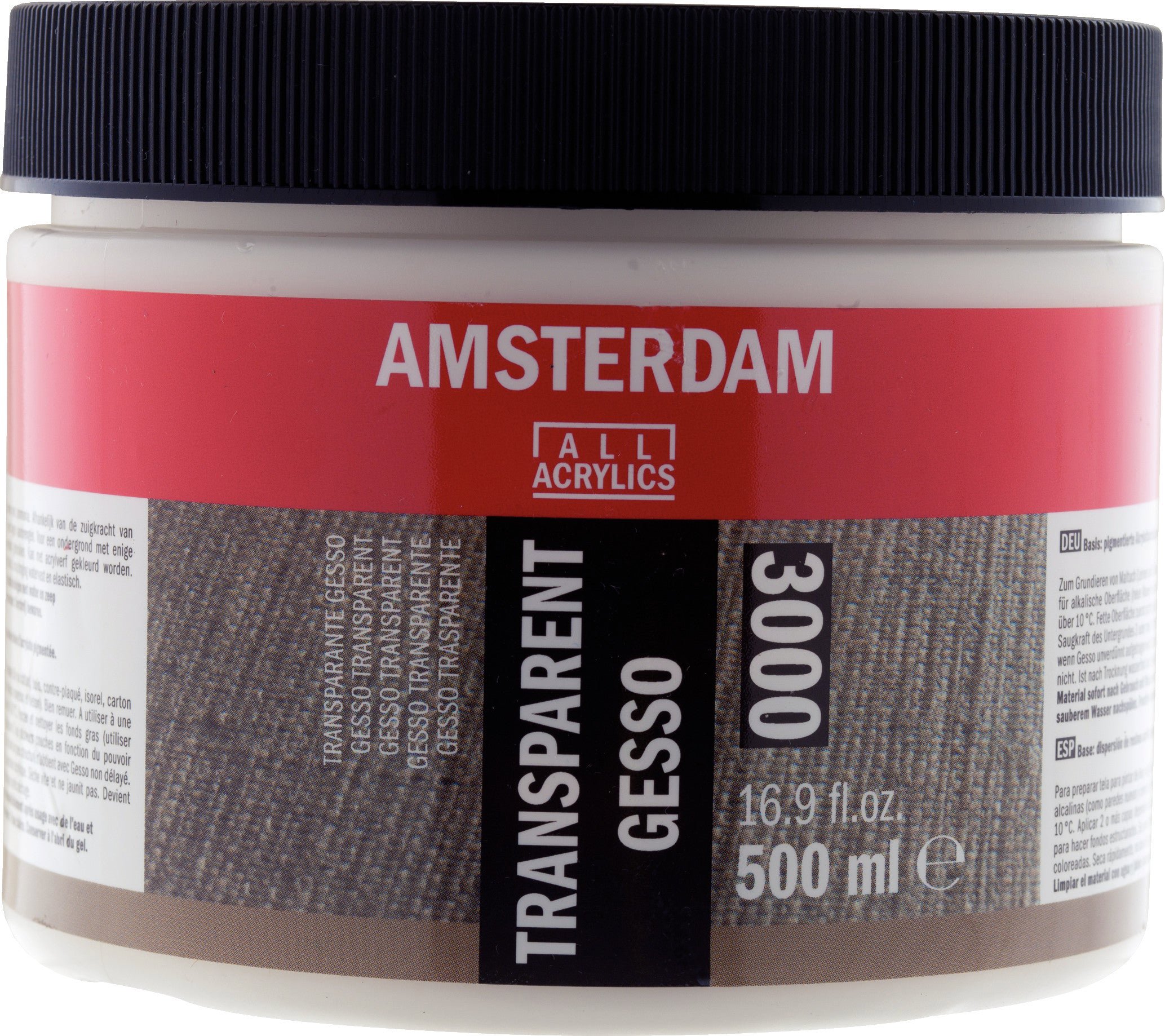 Amsterdam Primers Gesso Transparent - 3000 500 ml