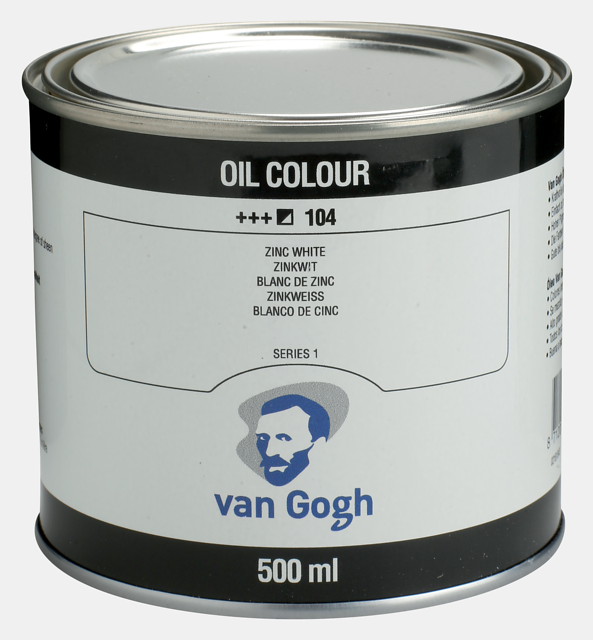 Van Gogh Oil Colour Tin 500 ml Zinc White (Safflower Oil) Thumbnail
