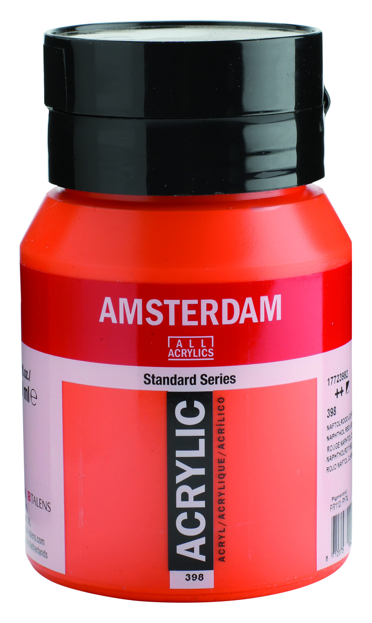 Amsterdam Standard Series Acrylic Jar 500 ml Naphthol Red Light