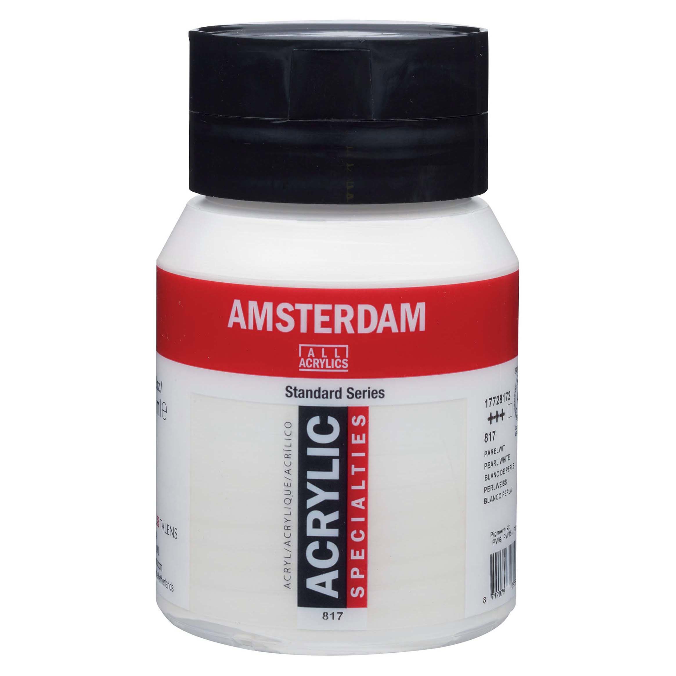 Amsterdam Standard Series Acrylic Jar 500 ml Pearl White