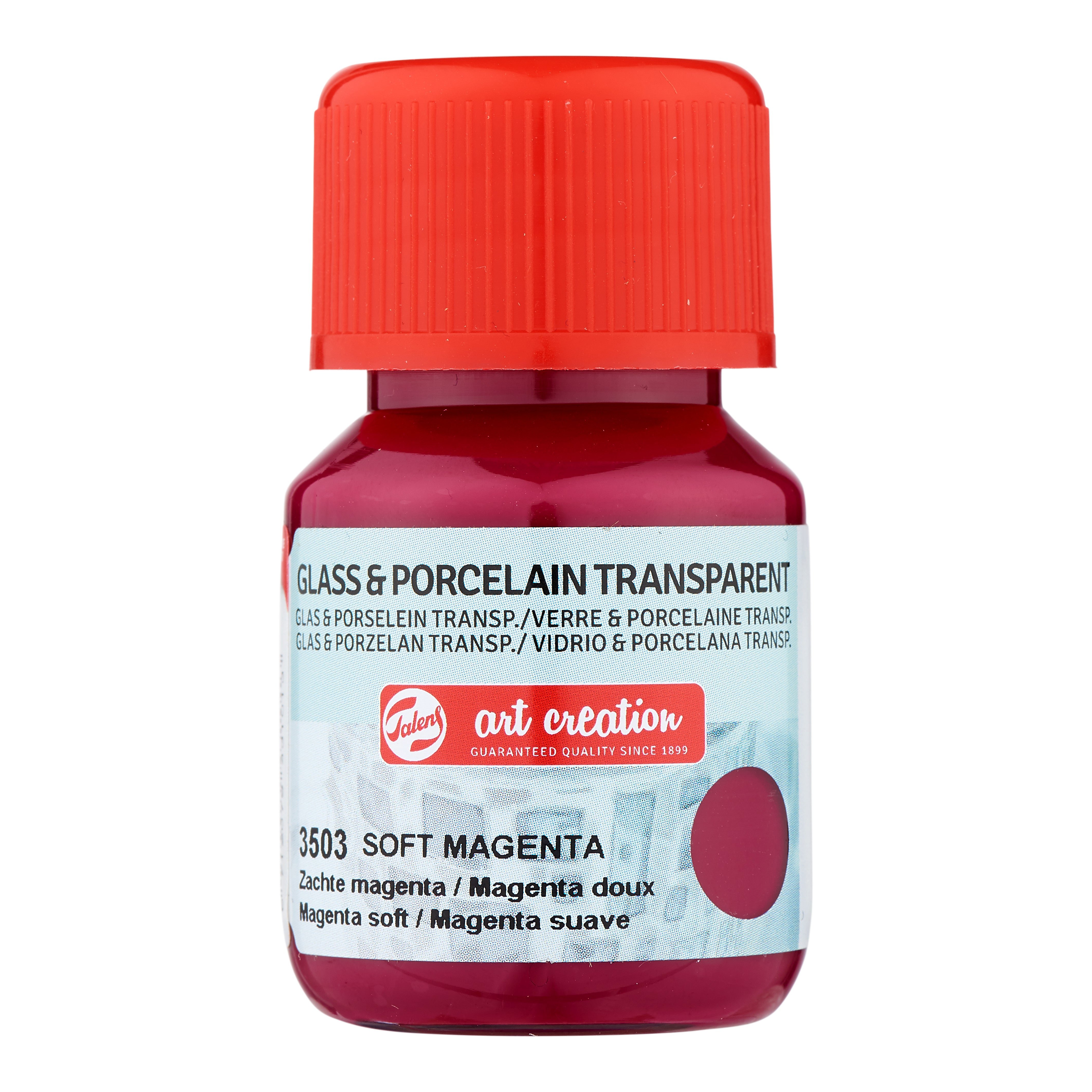 Talens Art Creation Glass & Porcelain Transparant Bottle 30 ml Soft Magenta