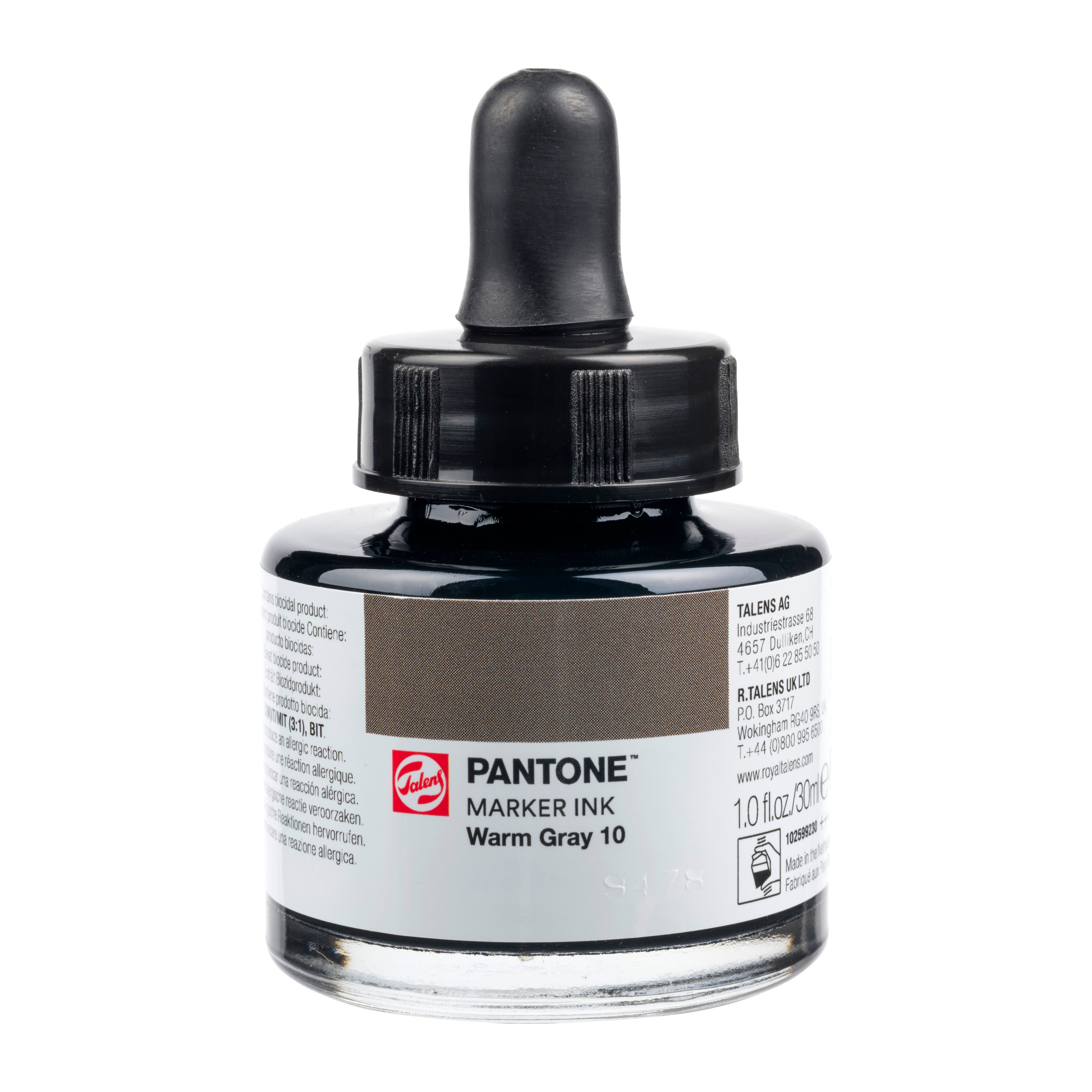 Talens Pantone Marker Ink 30ml Dark Warm Gray