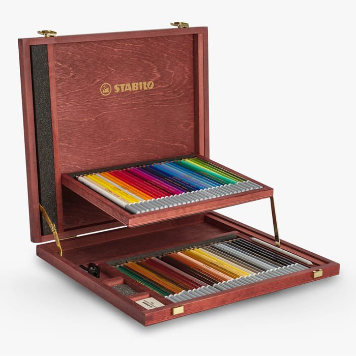 CarbOthello Pencil Wooden Box 60 Colors