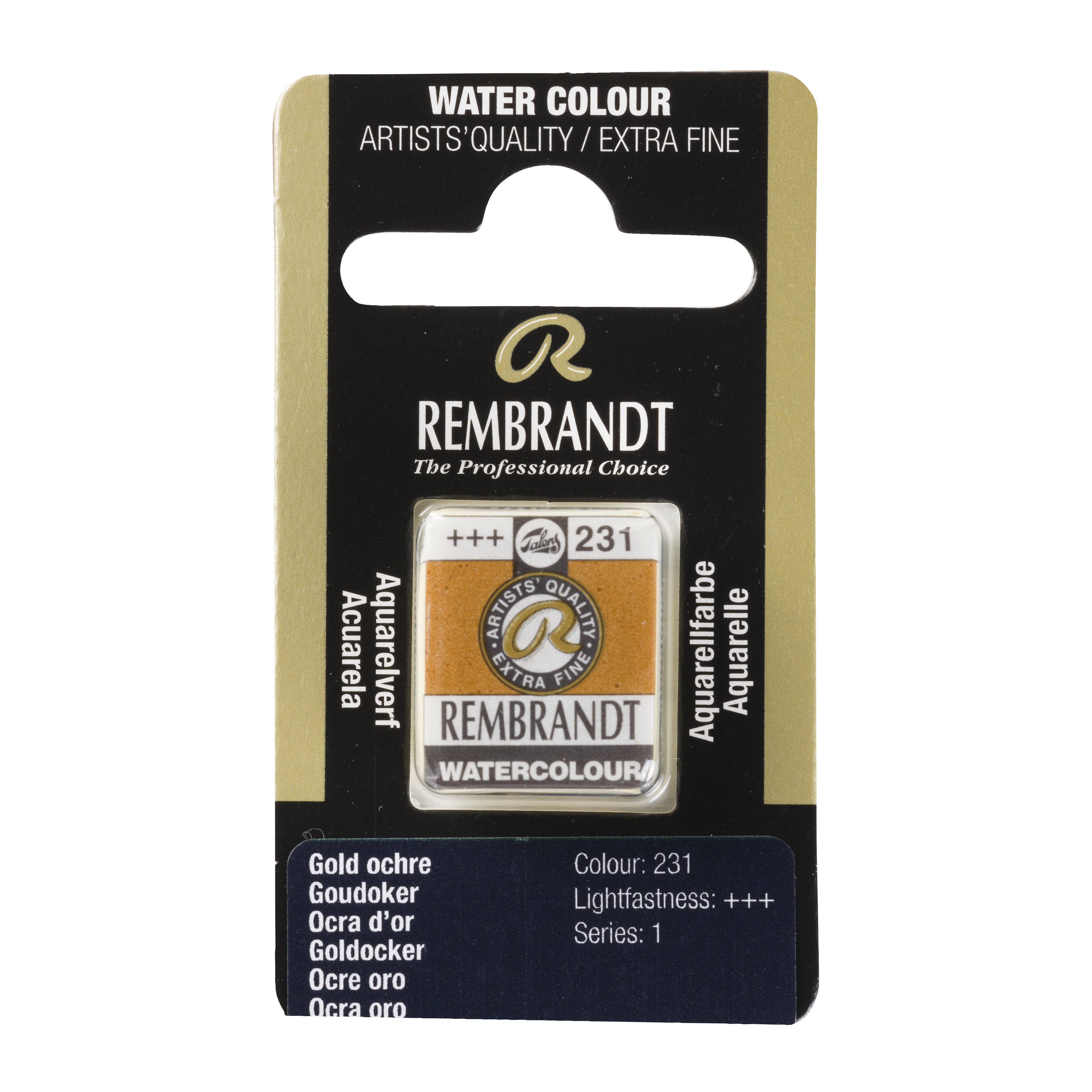 Rembrandt Watercolour Pan B Gold Ochre 1 piece