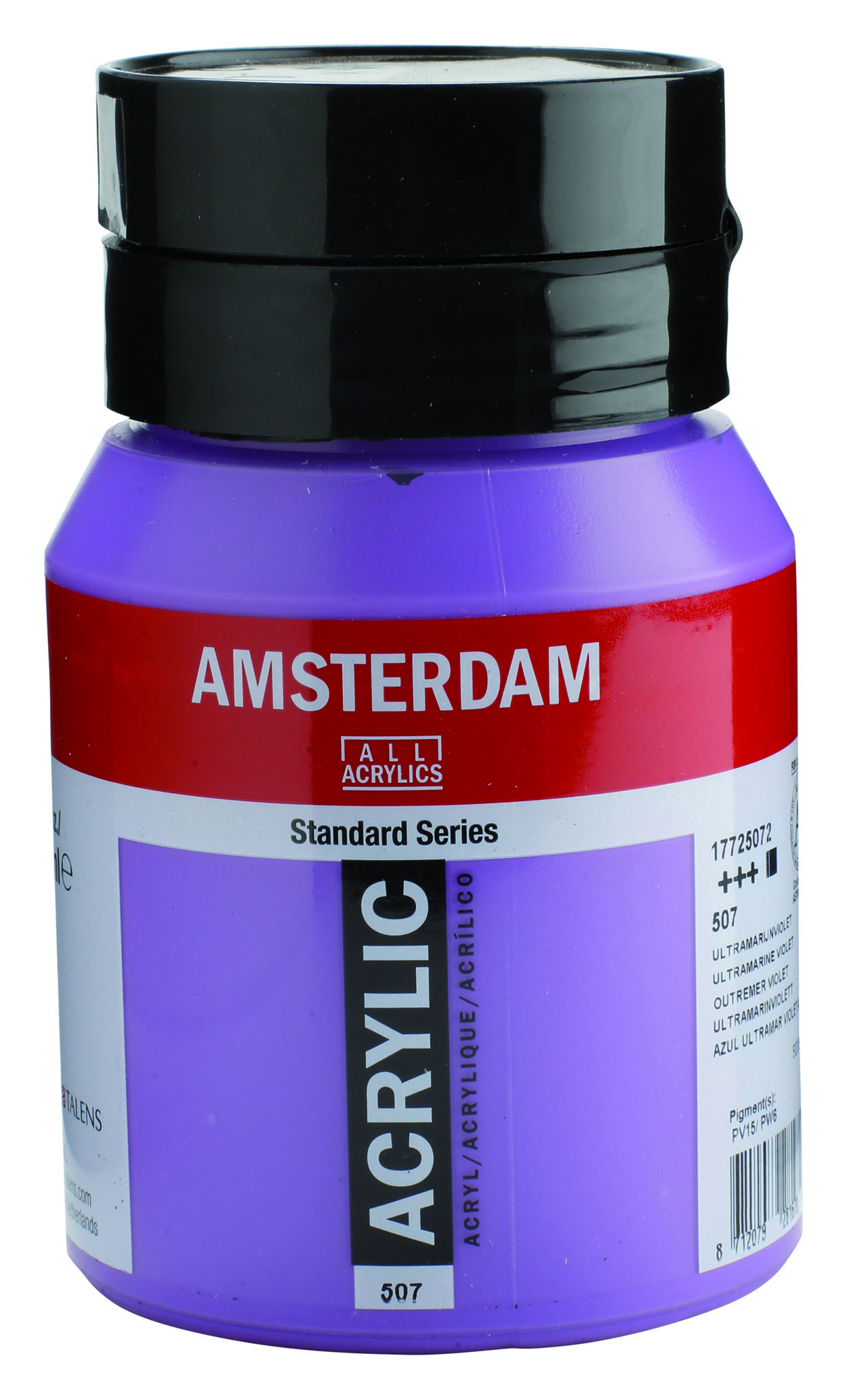 Amsterdam Standard Series Acrylic Jar 500 ml Ultramarine Violet