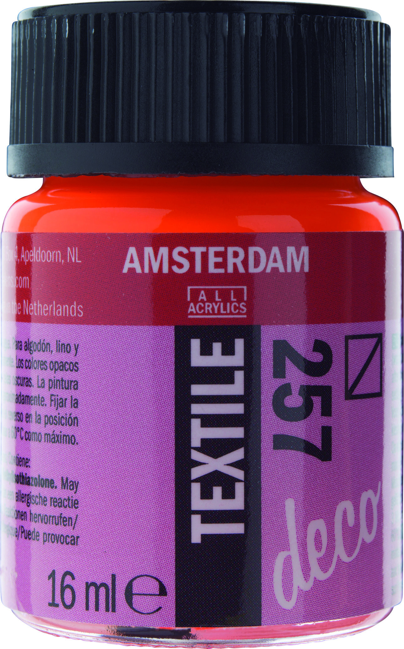 Amsterdam Acrylics Textile Paint Reflex Orange 16ml