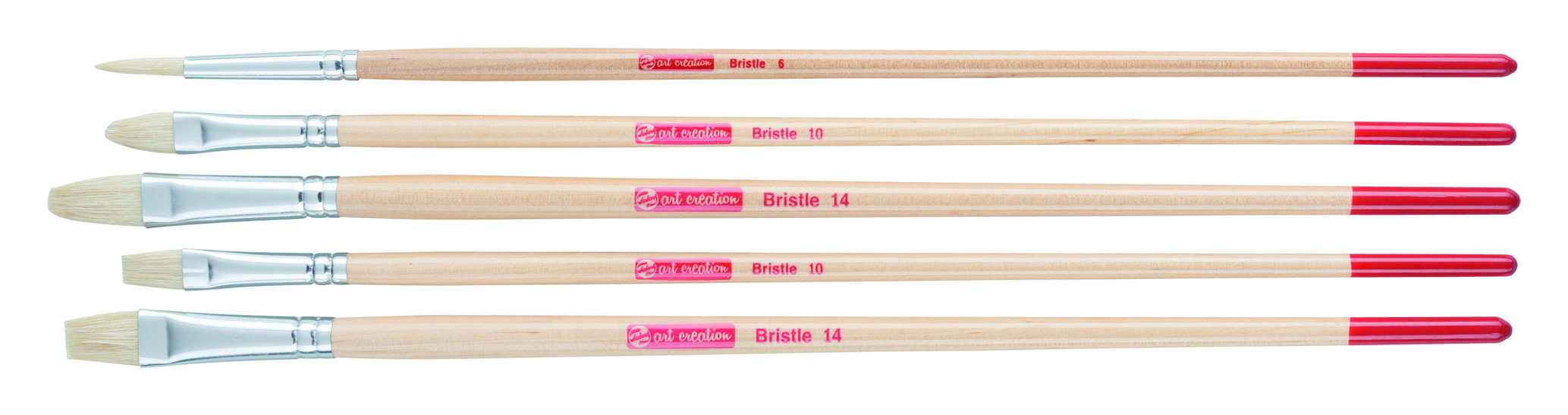Talens Art Creation Oil & Acrylic Hog Bristle Brush Set 5 brushes