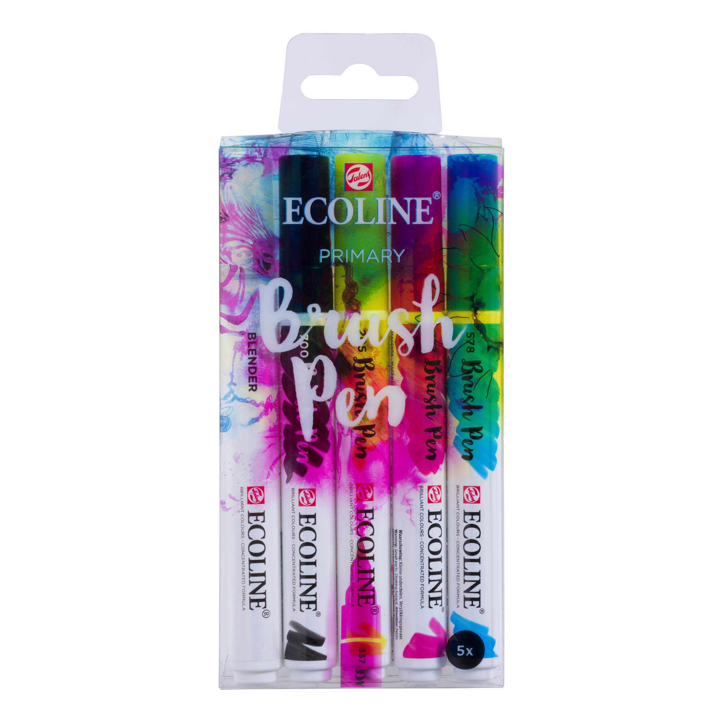 Ecoline Brushpen Primary 5 Pens
