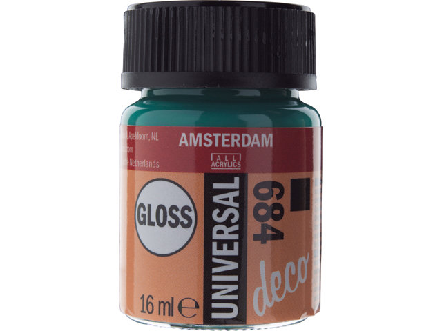 Amsterdam Acrylics Universal Gloss Paint Bottle Green 16ml