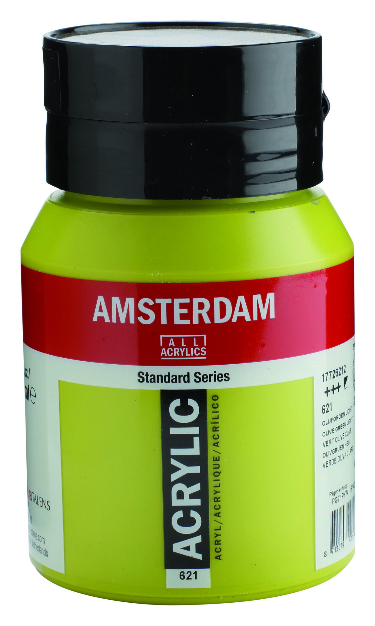 Amsterdam Standard Series Acrylic Jar 500 ml Olive Green Light
