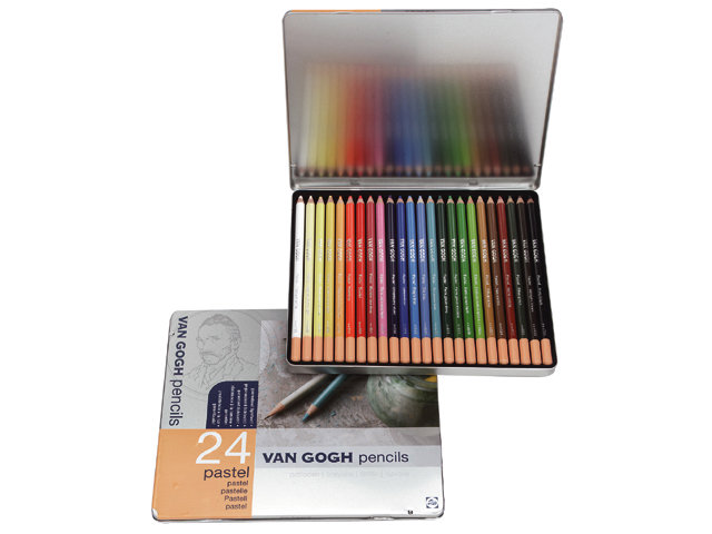 Van Gogh Pastel Pencils – Basic Set – 24 Colours (Metal Tin)