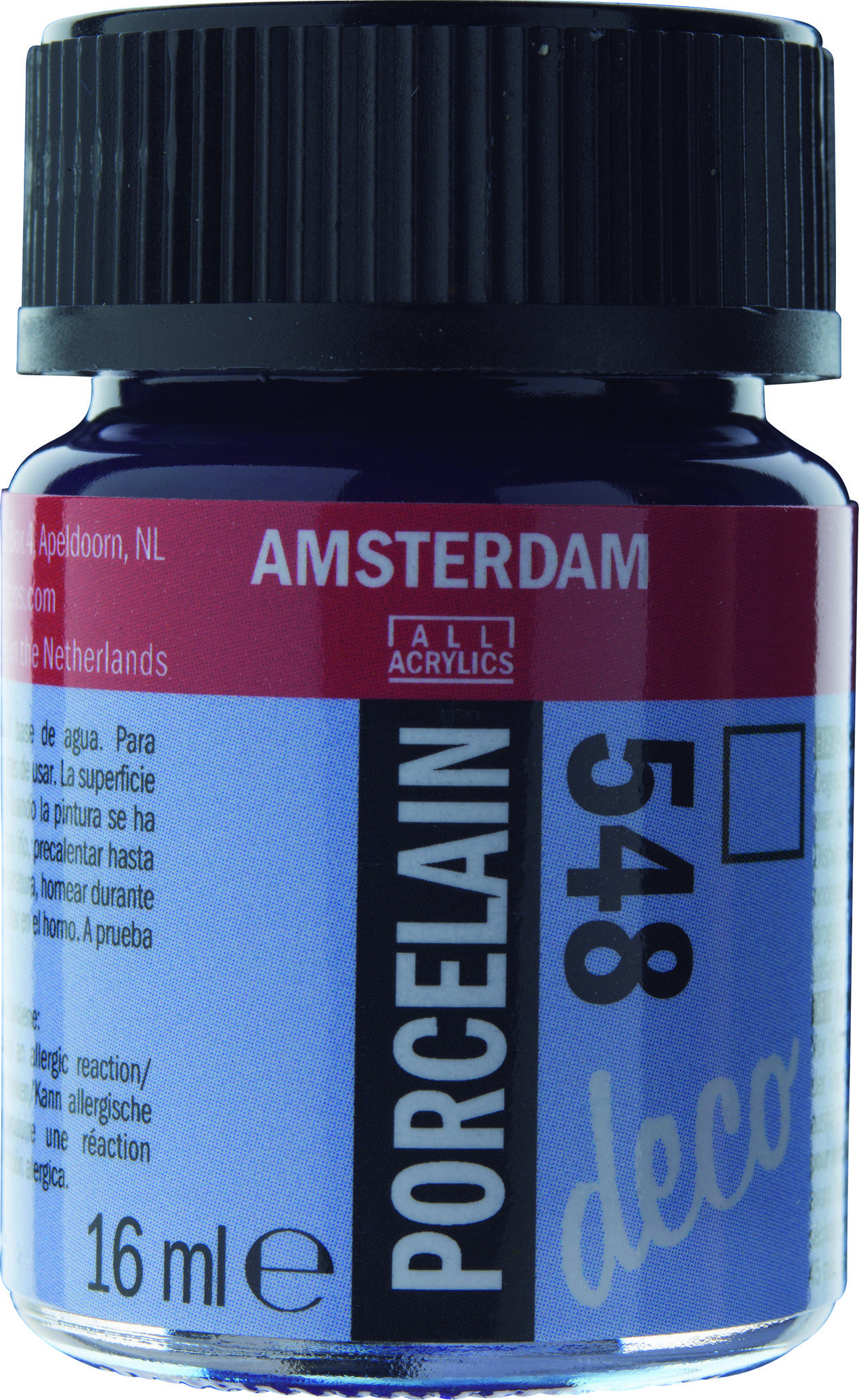 Amsterdam Acrylics Porcelain Paint Blue Violet 16ml