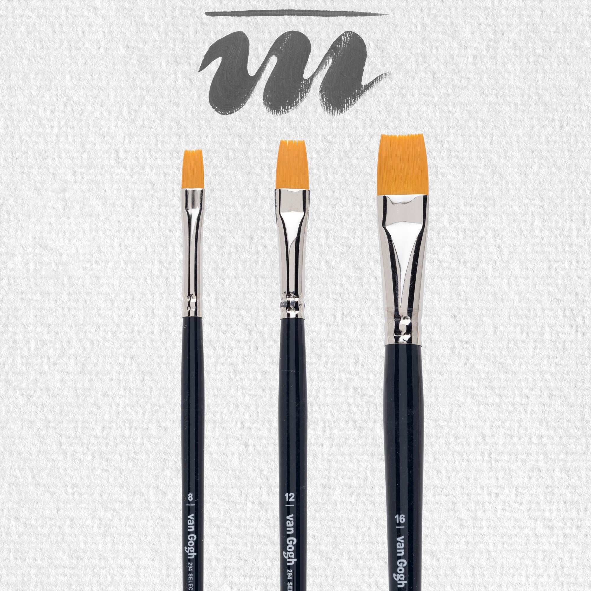 Van Gogh Oil & Acrylic Brush Set series 294 no. 8-12-16 1 set