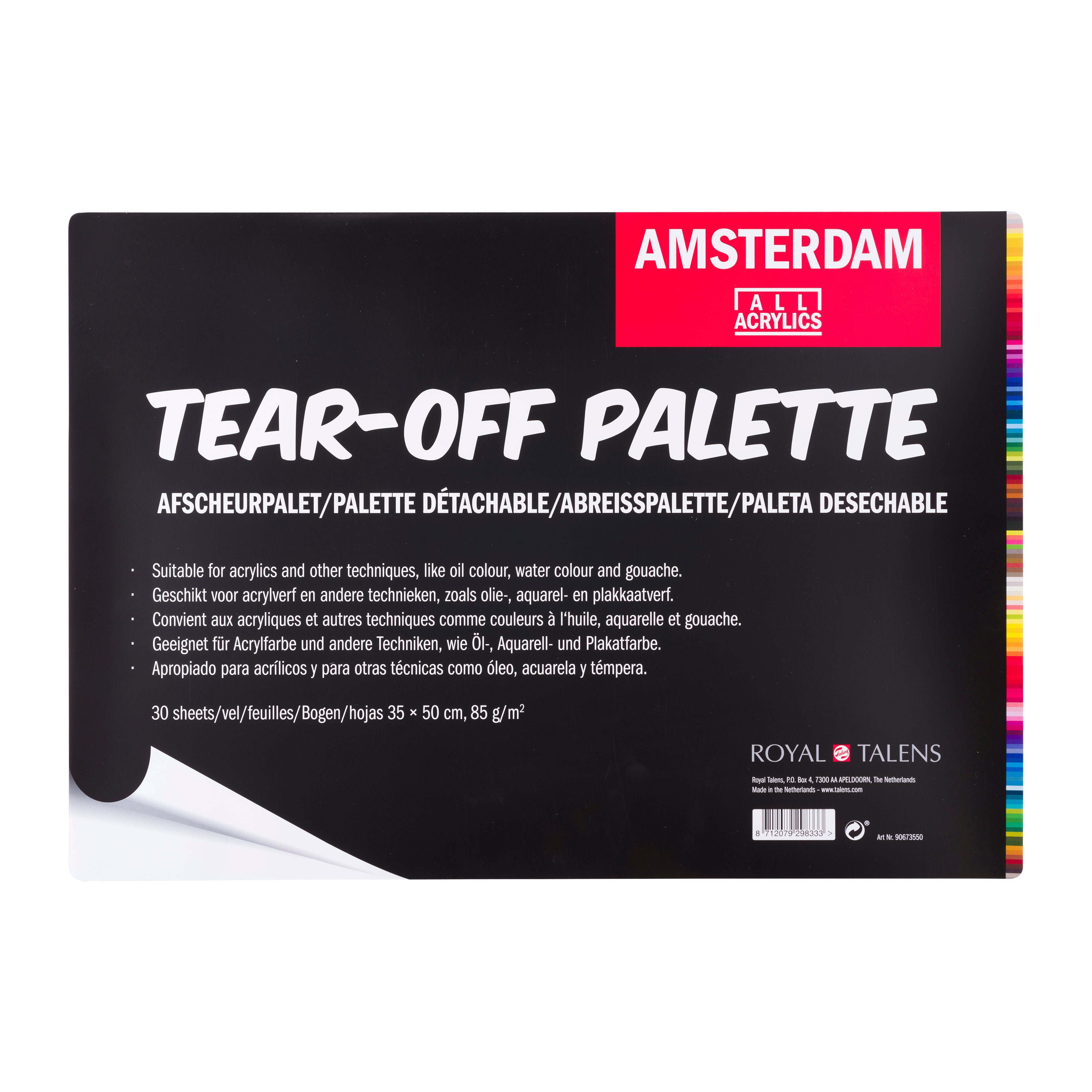 Amsterdam Tear-off palette 1 Piece