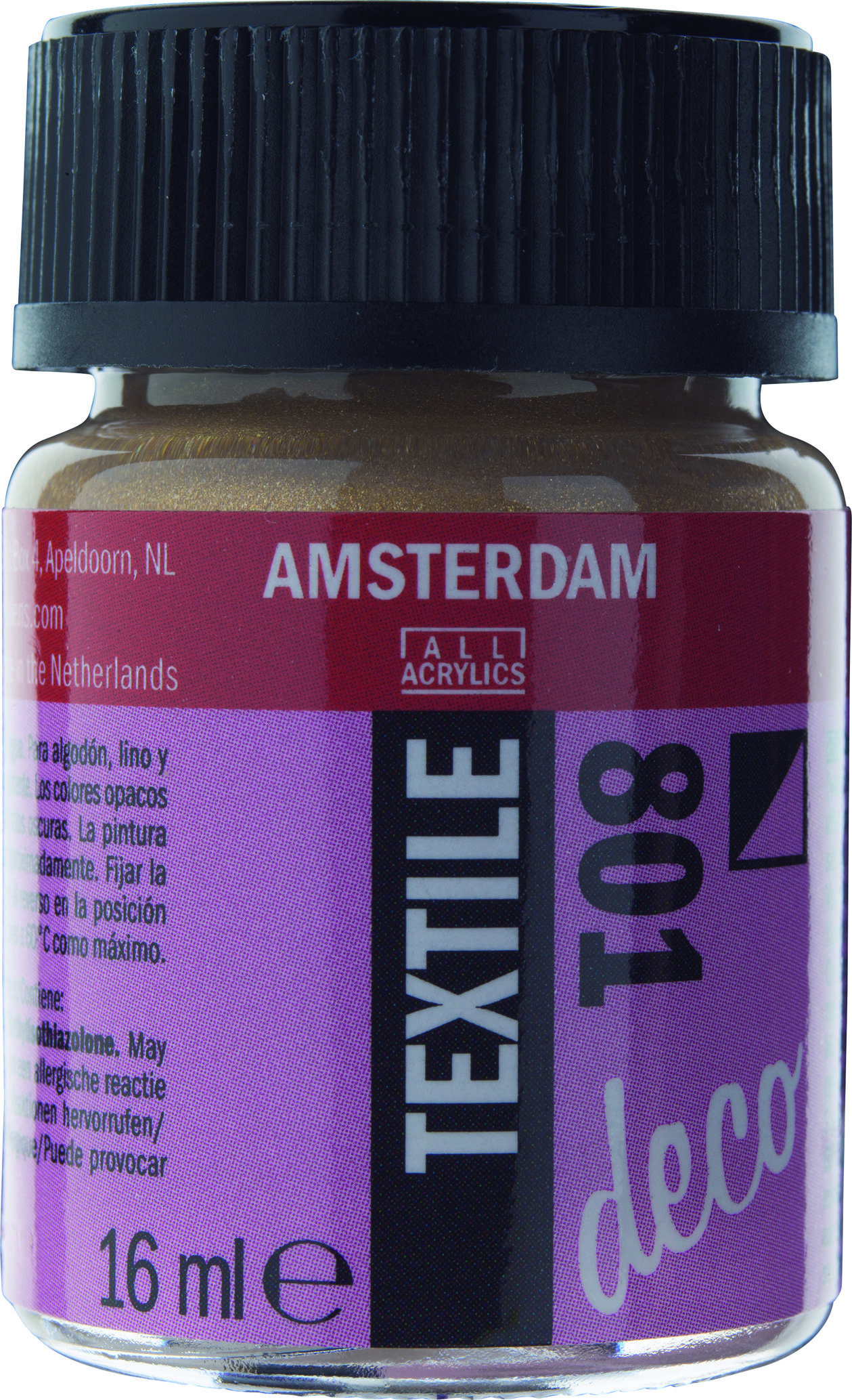 Amsterdam Acrylics Textile Paint Gold 16ml
