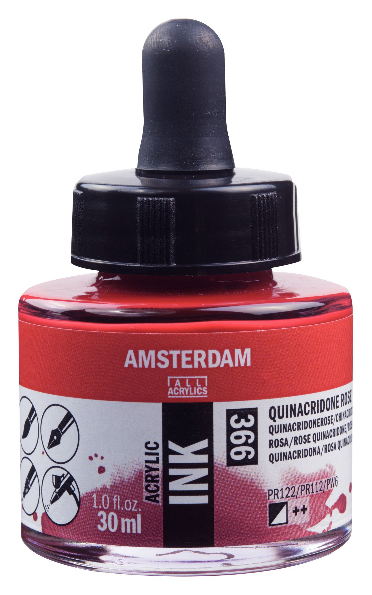 Amsterdam Acrylic Ink Bottle 30 ml Quinacridone Rose