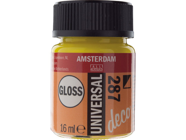 Amsterdam Acrylics Universal Gloss Paint Bright Yellow 16ml