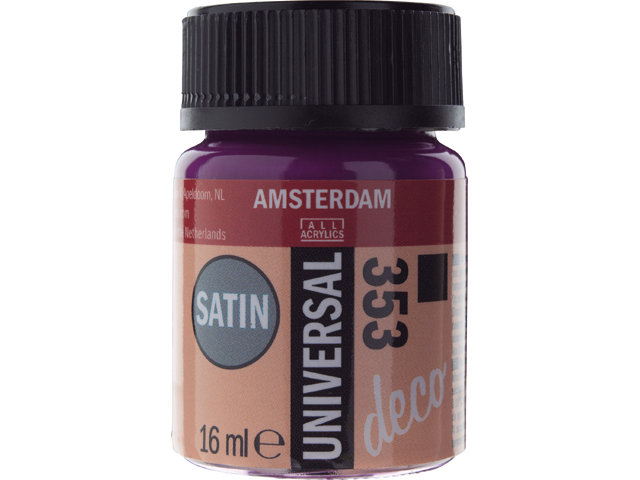 Amsterdam Acrylics Universal Satin Paint Aubergine 16ml