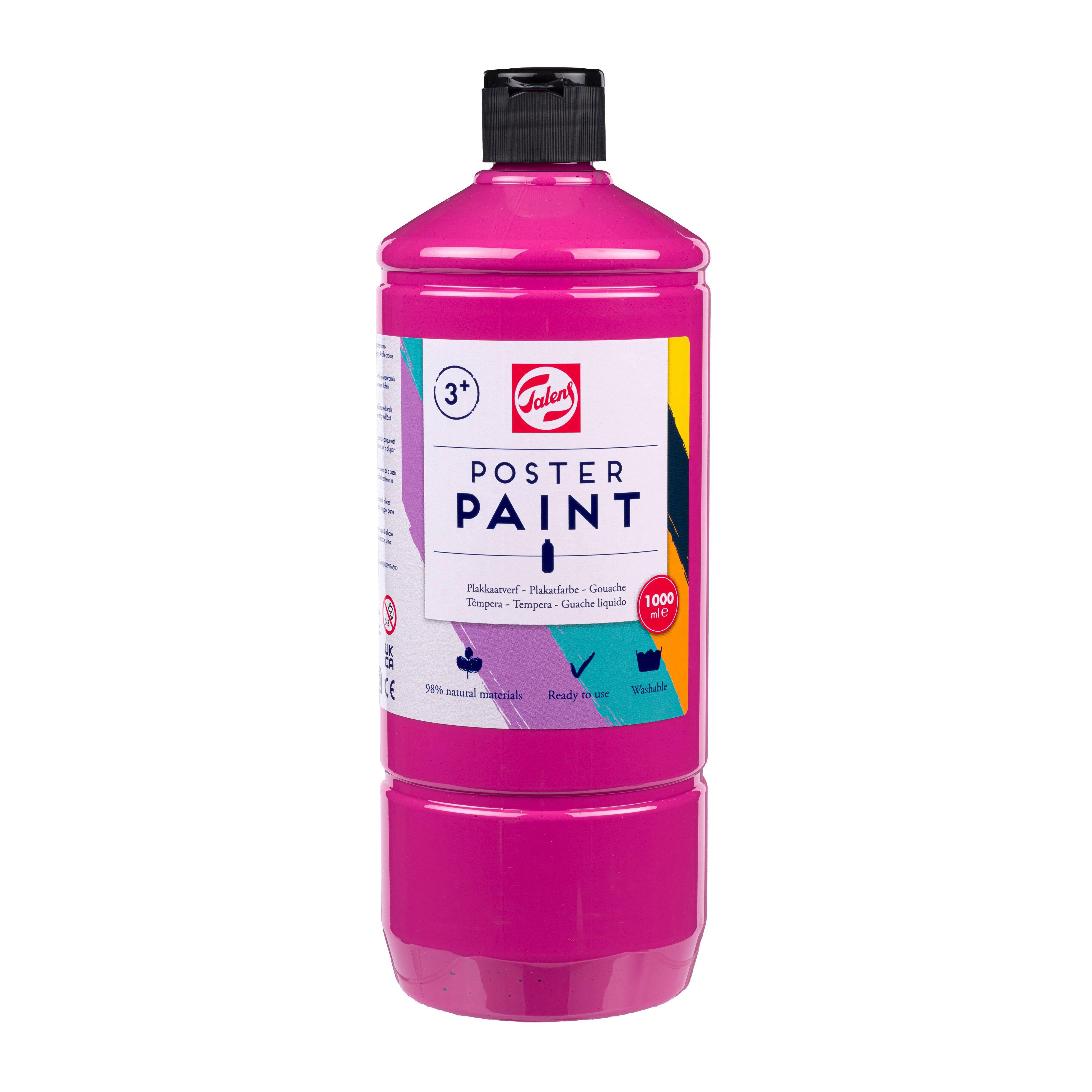 Talens School Colours Bottle 1000 ml Deep Rose