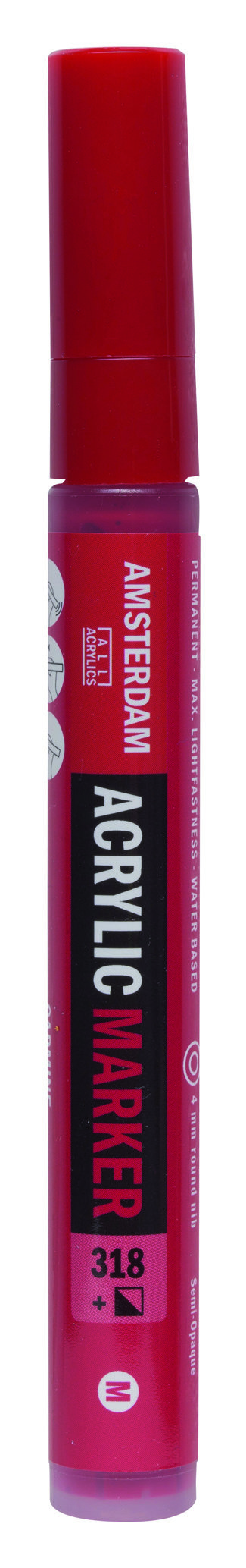 Amsterdam Acrylic Marker 4 mm Carmine