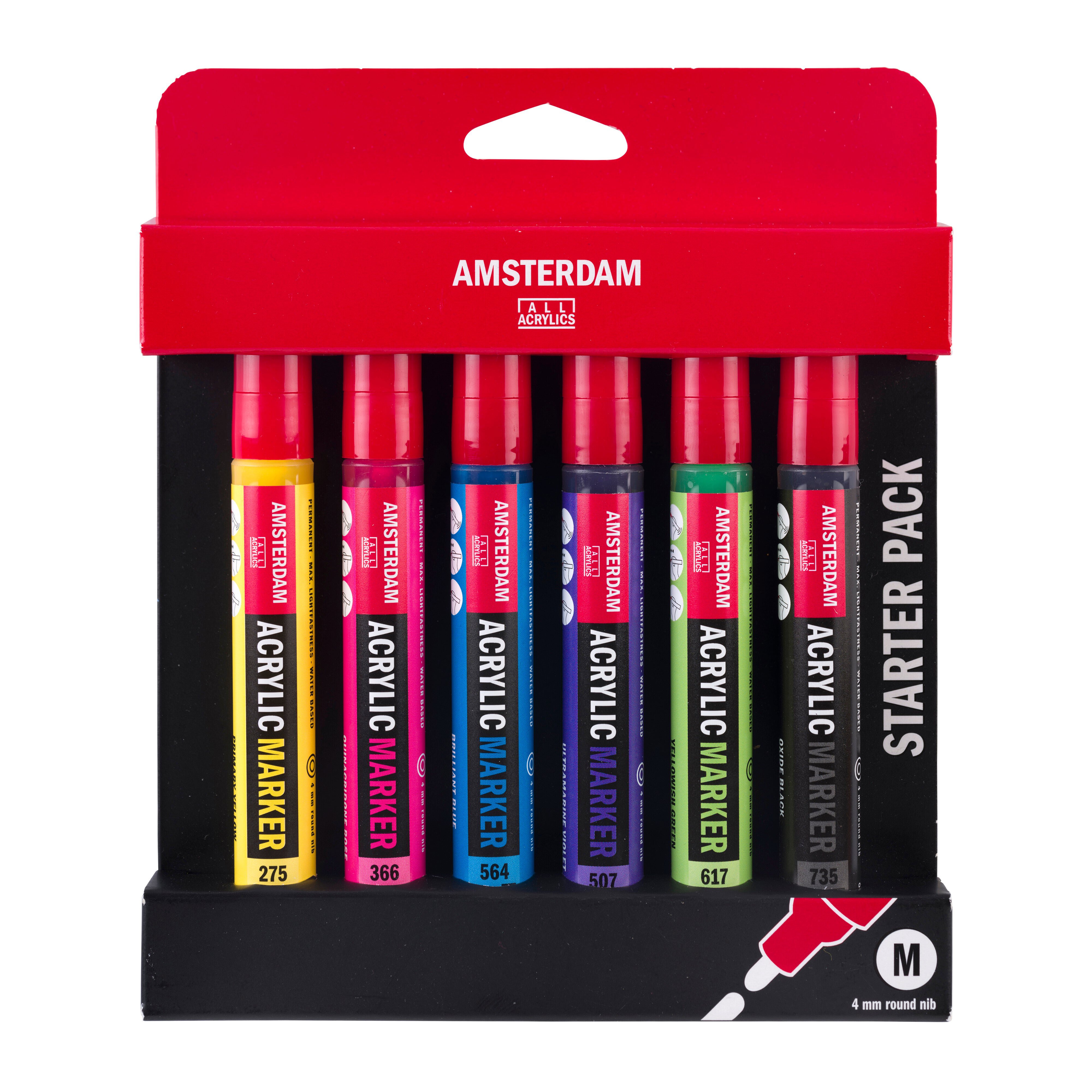 Amsterdam Acrylic Marker Starter Set 6 Colors