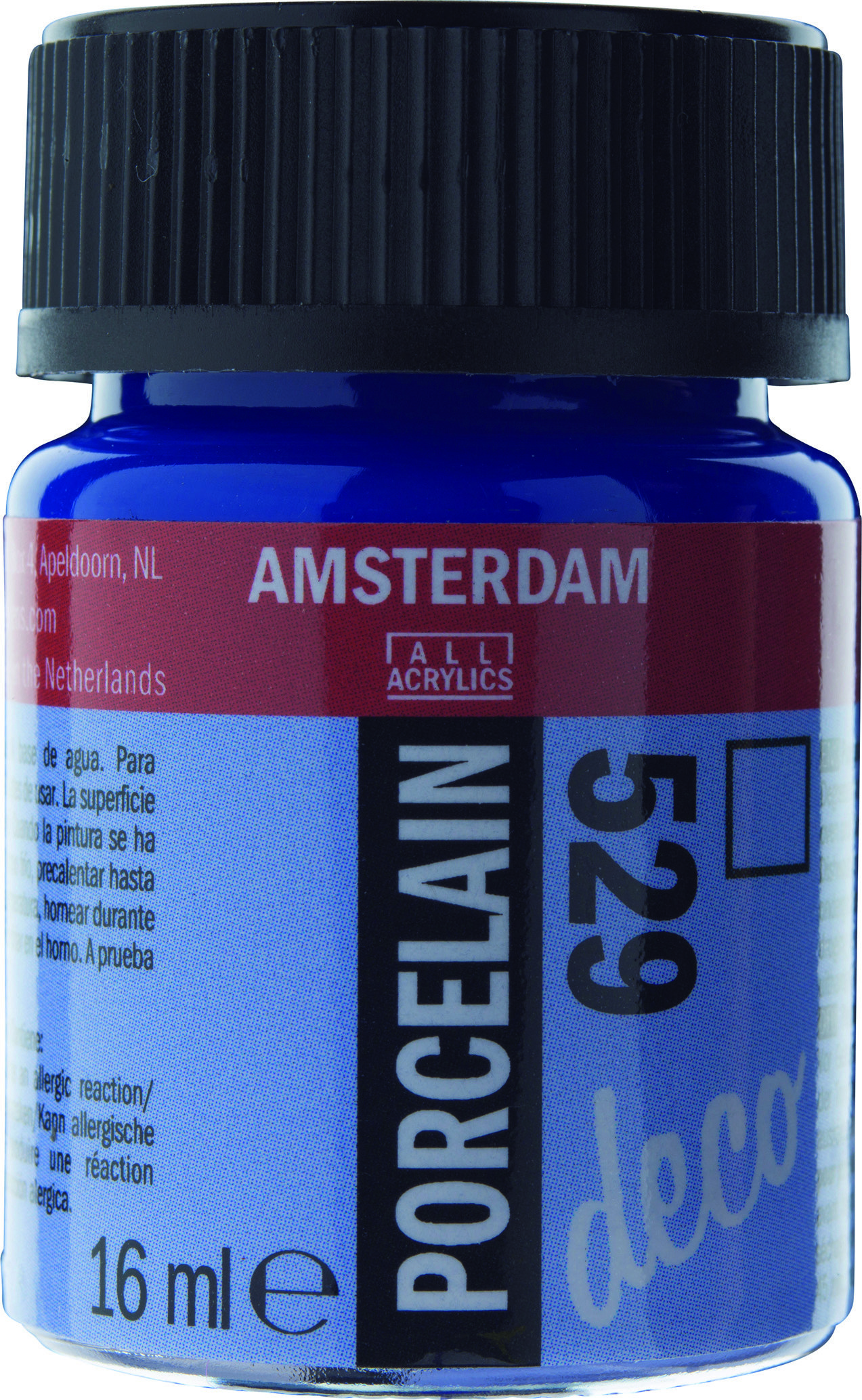 Amsterdam Acrylics Porcelain Paint Mediterranean Blue 16ml