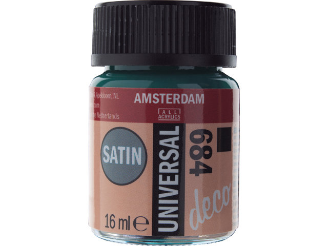 Amsterdam Acrylics Universal Satin Paint Bottle Green 16ml