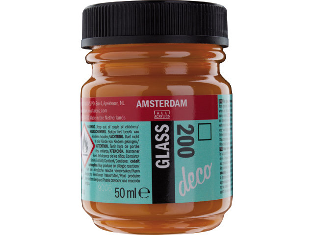 Amsterdam Acrylics Glass Paint Yellow 50ml
