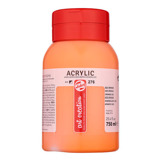 Talens Art Creation Acrylic Colour Jar 750 ml Azo Orange