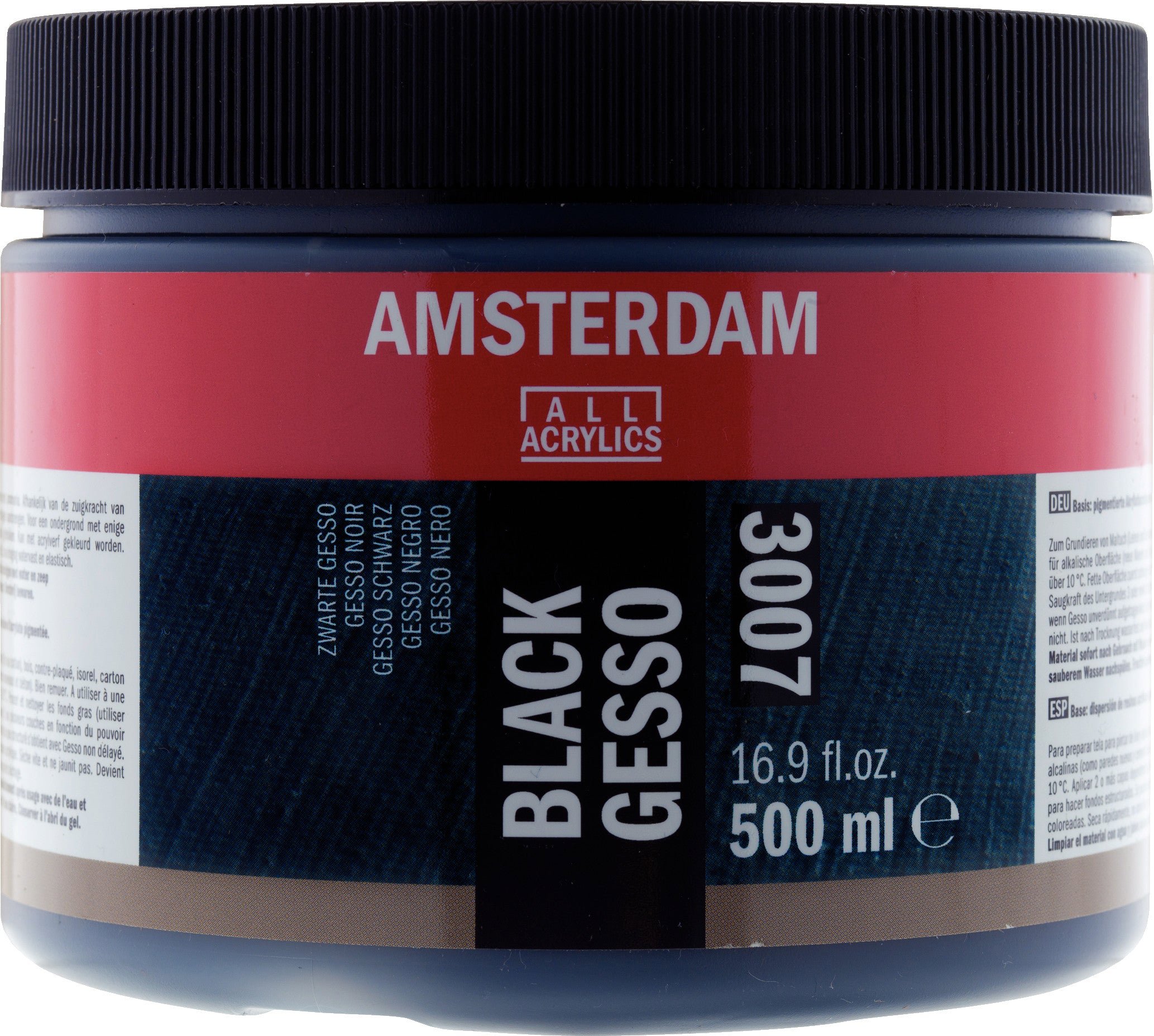 Amsterdam Primers Gesso Black - 3007 500 ml