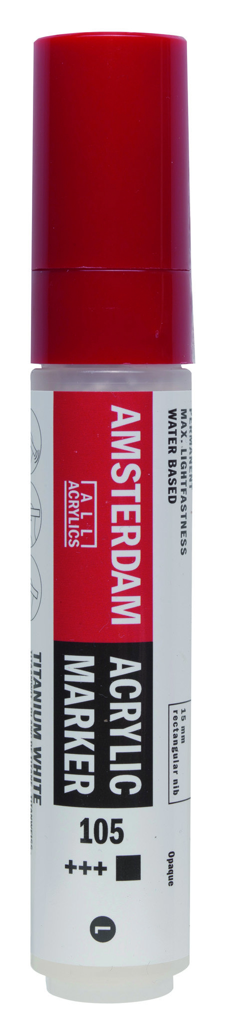 Amsterdam Acrylic Marker 15 mm Titanium White