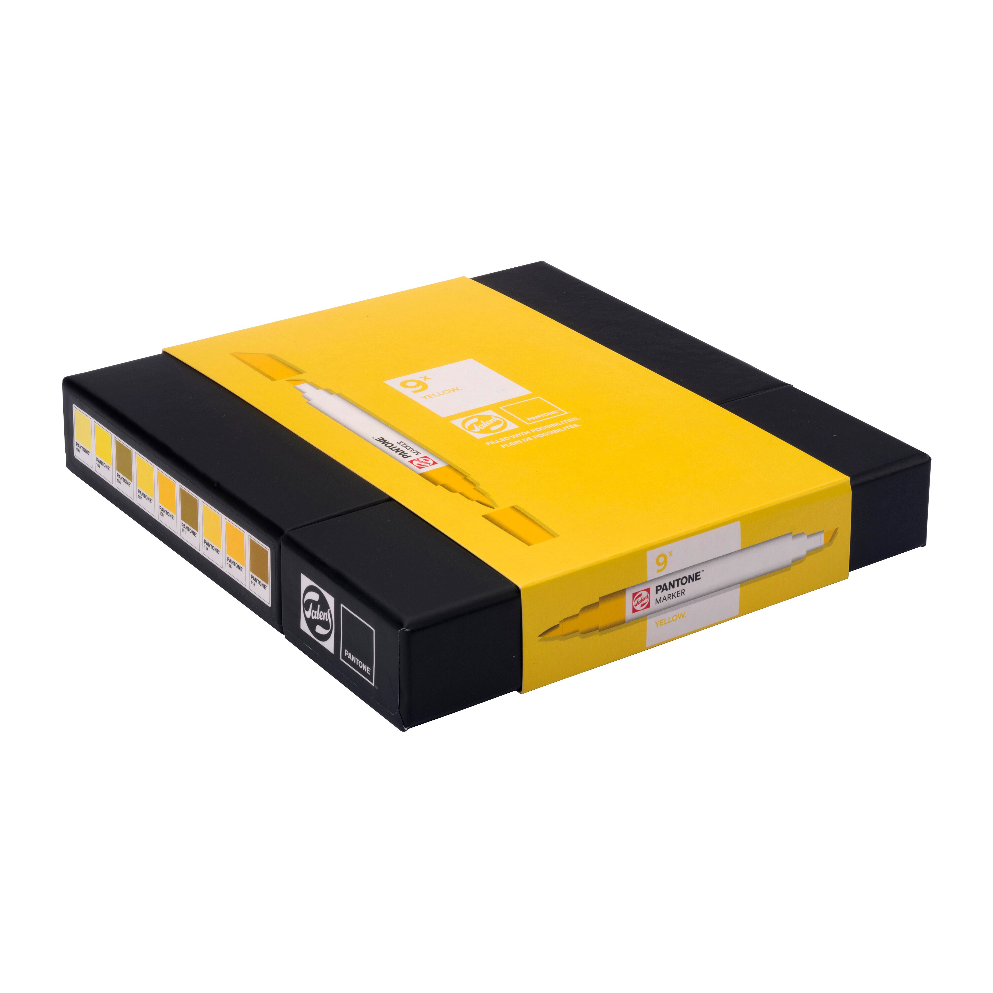 Talens Pantone Set Yellow x9 Markers Thumbnail