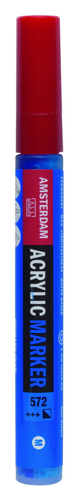 Amsterdam Acrylic Marker 4 mm Primary Cyan