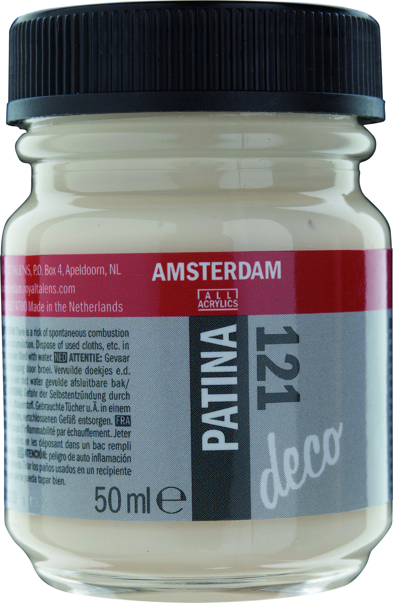 Amsterdam Acrylics Patina Paint Antique White 50ml