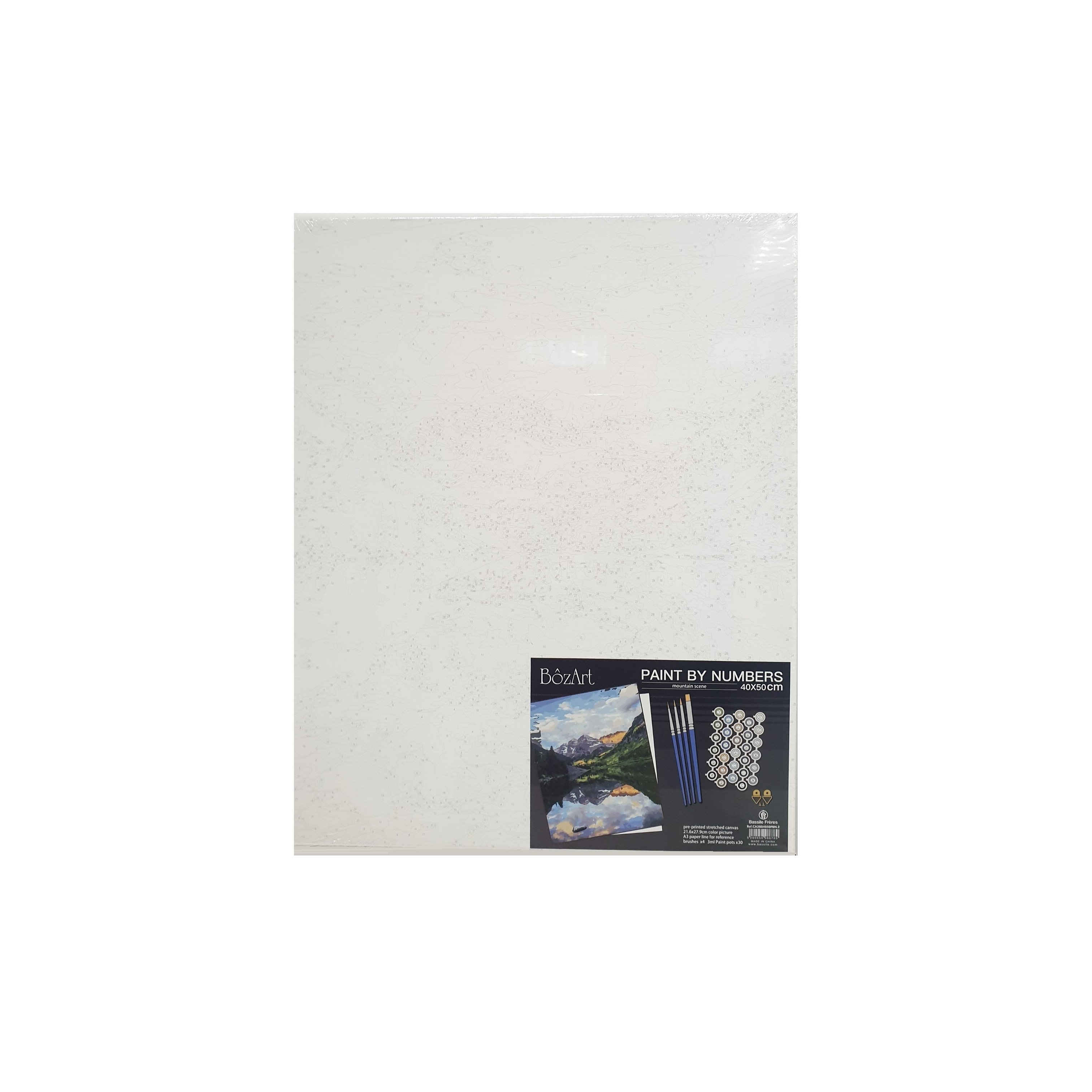 Bozart Canvas 280g Paint by Numbers Mountain 30C 40X50cm