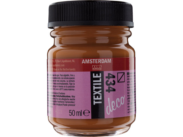 Amsterdam Acrylics Textile Paint Sienna 50ml