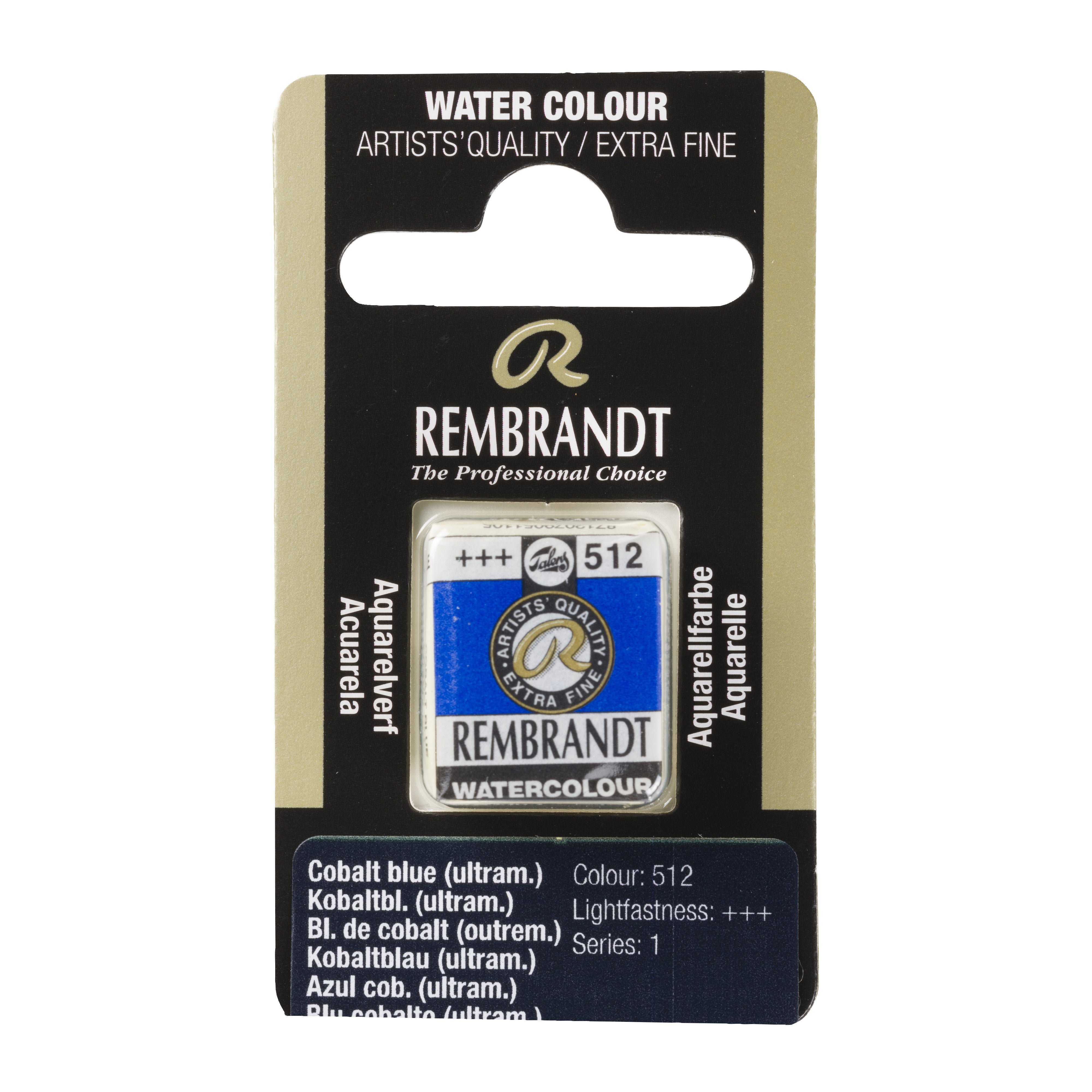 Rembrandt Watercolour Pan B Cobalt Blue (Ultramarine) 1 piece