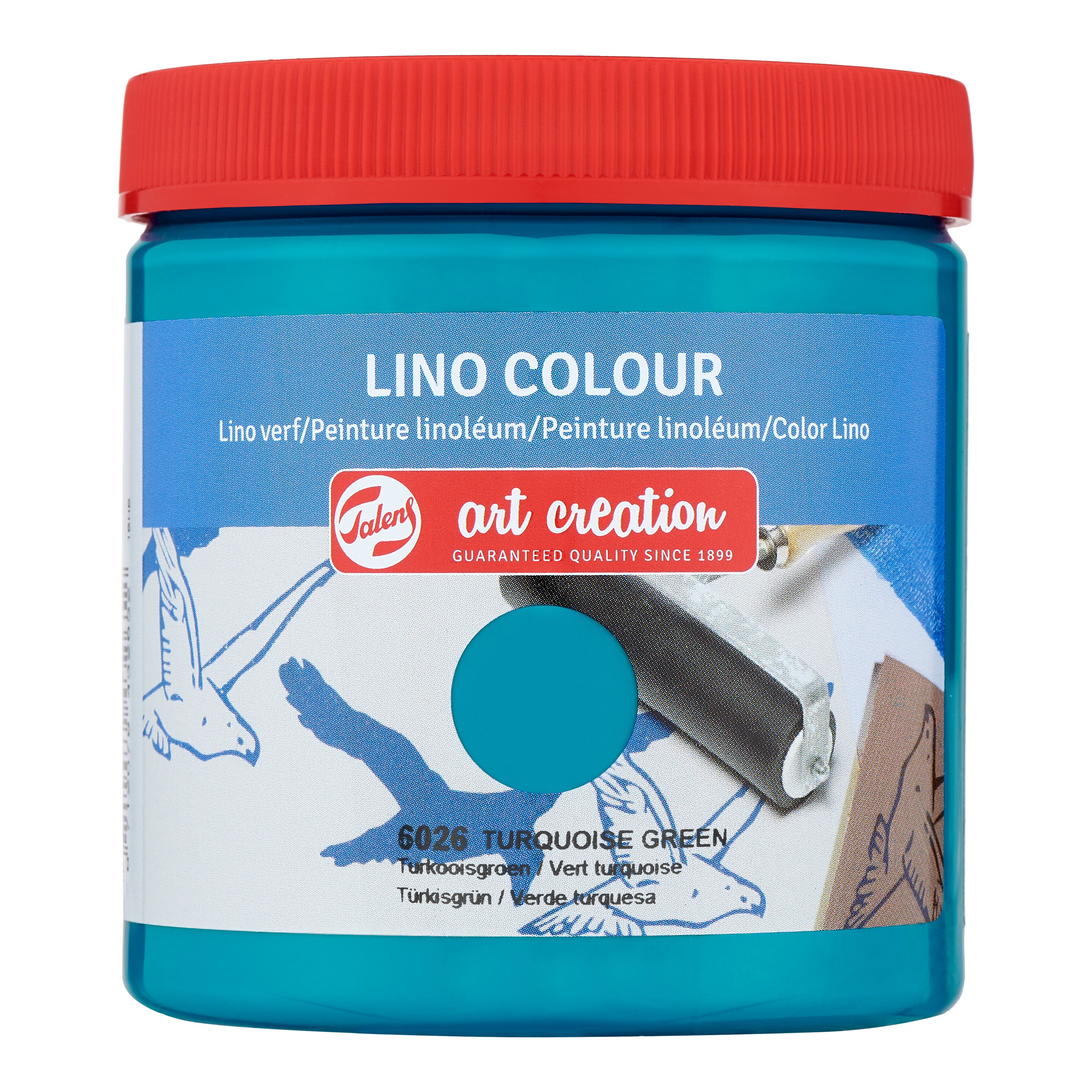 Talens Art Creation Lino Colour Jar 250 ml Turquoise Green