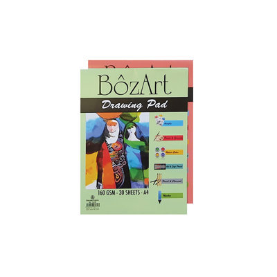 BOZART Drawing Pad Glued 160gsm 30 sheets A4