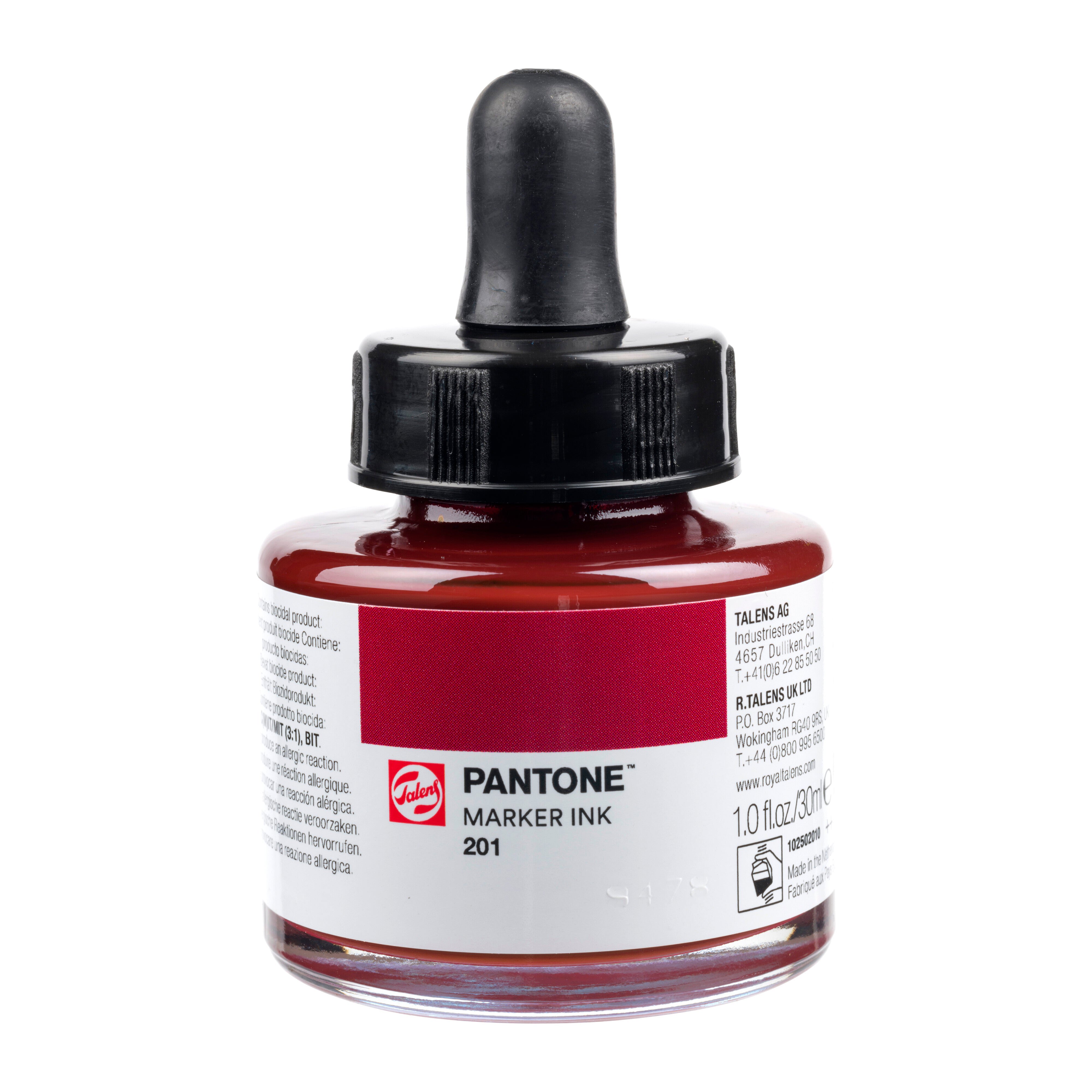 Talens Pantone Marker Ink 30ml Burgundy