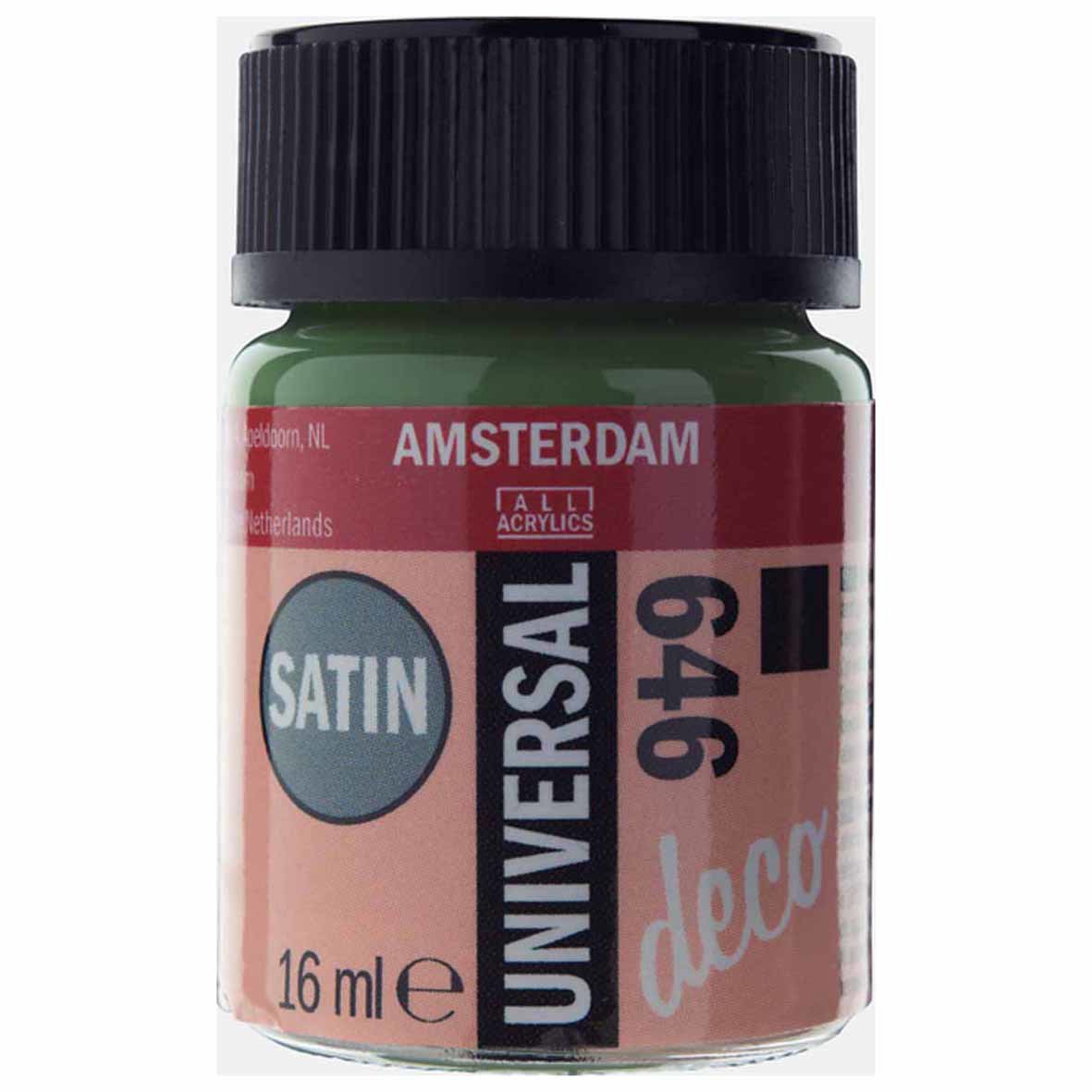 Amsterdam Acrylics Universal Satin Paint Antique Green 16ml