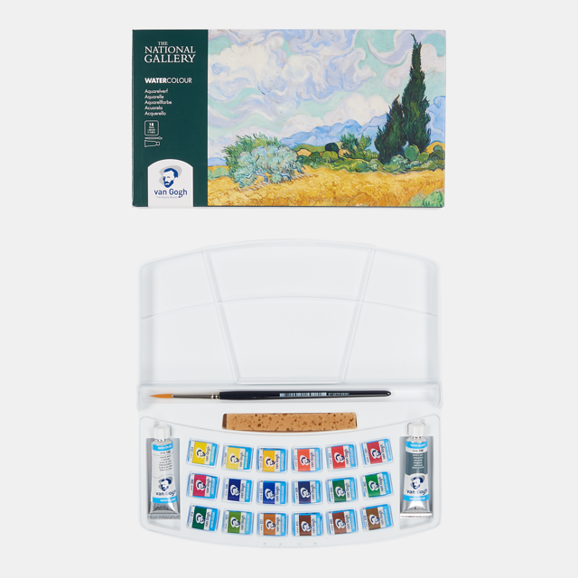 Gouache Watercolor Set Plastic 18 Pans - National Gallery Edition Thumbnail