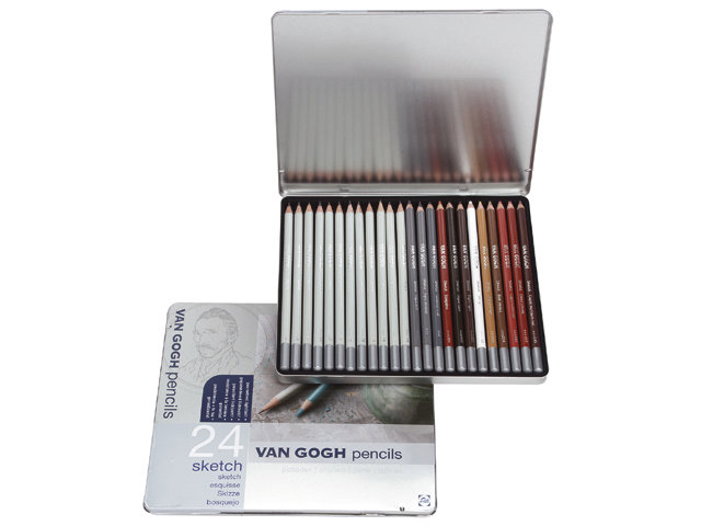 Van Gogh Sketching Set – 24 pencils