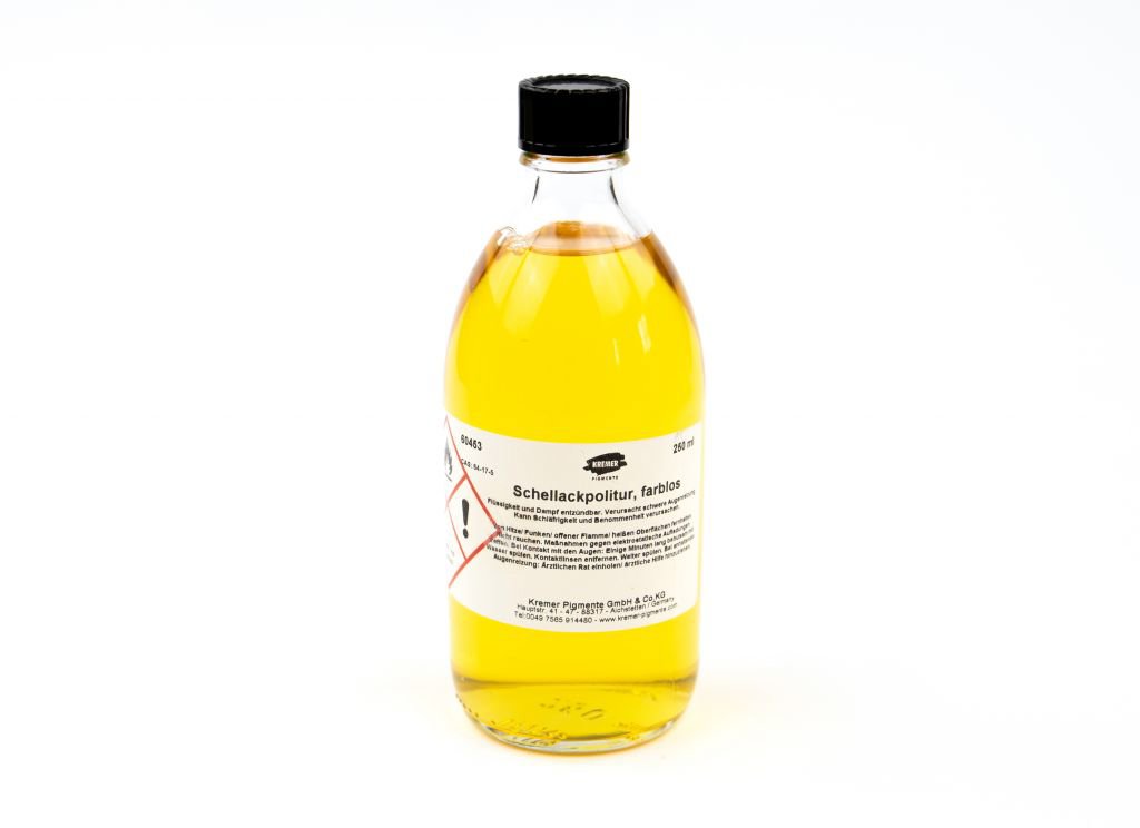 Kremer Shellac Polish Translucent 250ml