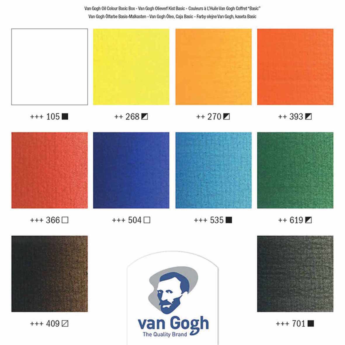 Van Gogh Basic Oil Colour Wooden Box Set Thumbnail