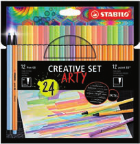 ARTY Pen 68-88 Pastel set cardb 24p