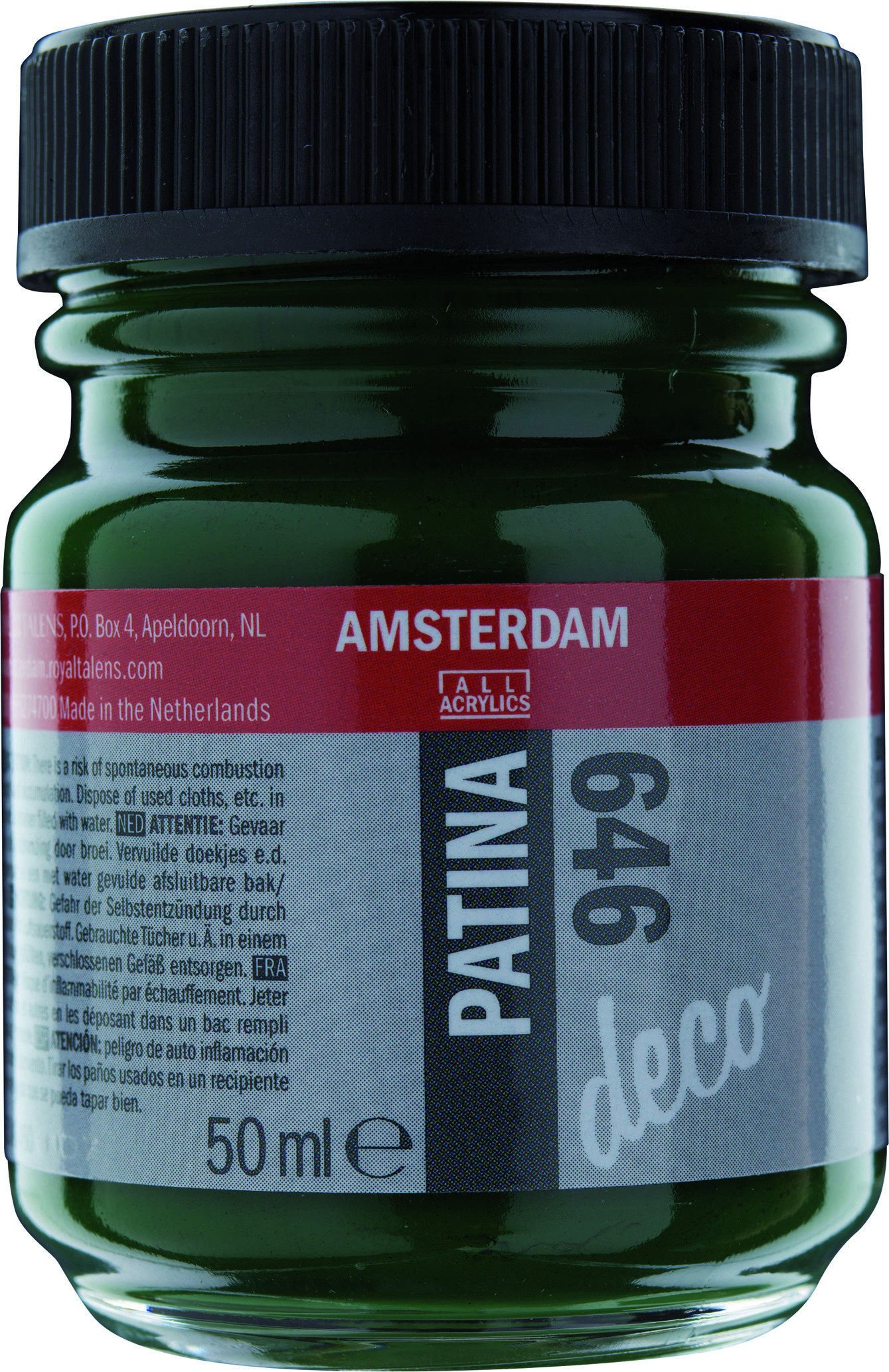 Amsterdam Acrylics Patina Paint Antique Green 50ml