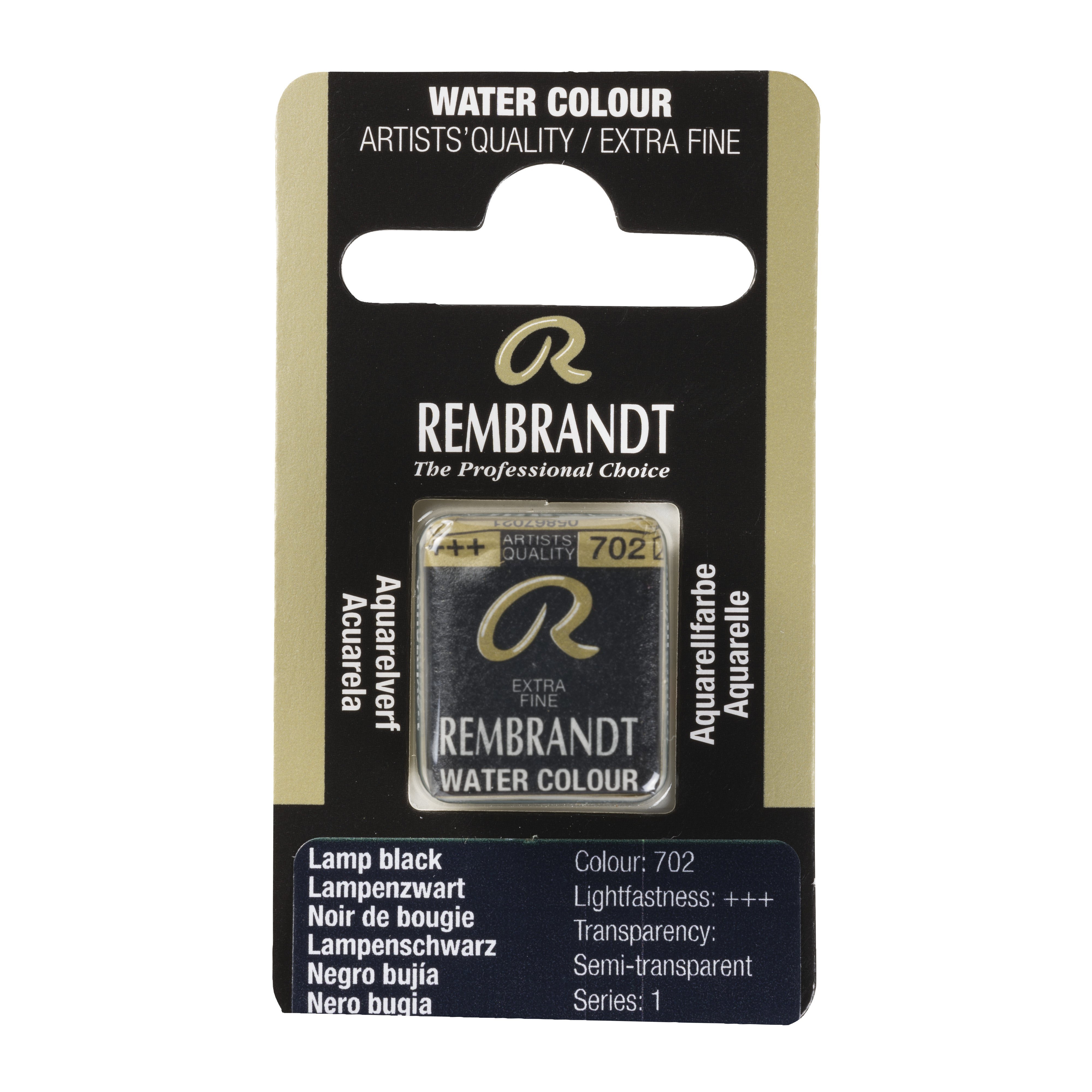Rembrandt Watercolour Pan B Lamp Black 1 piece