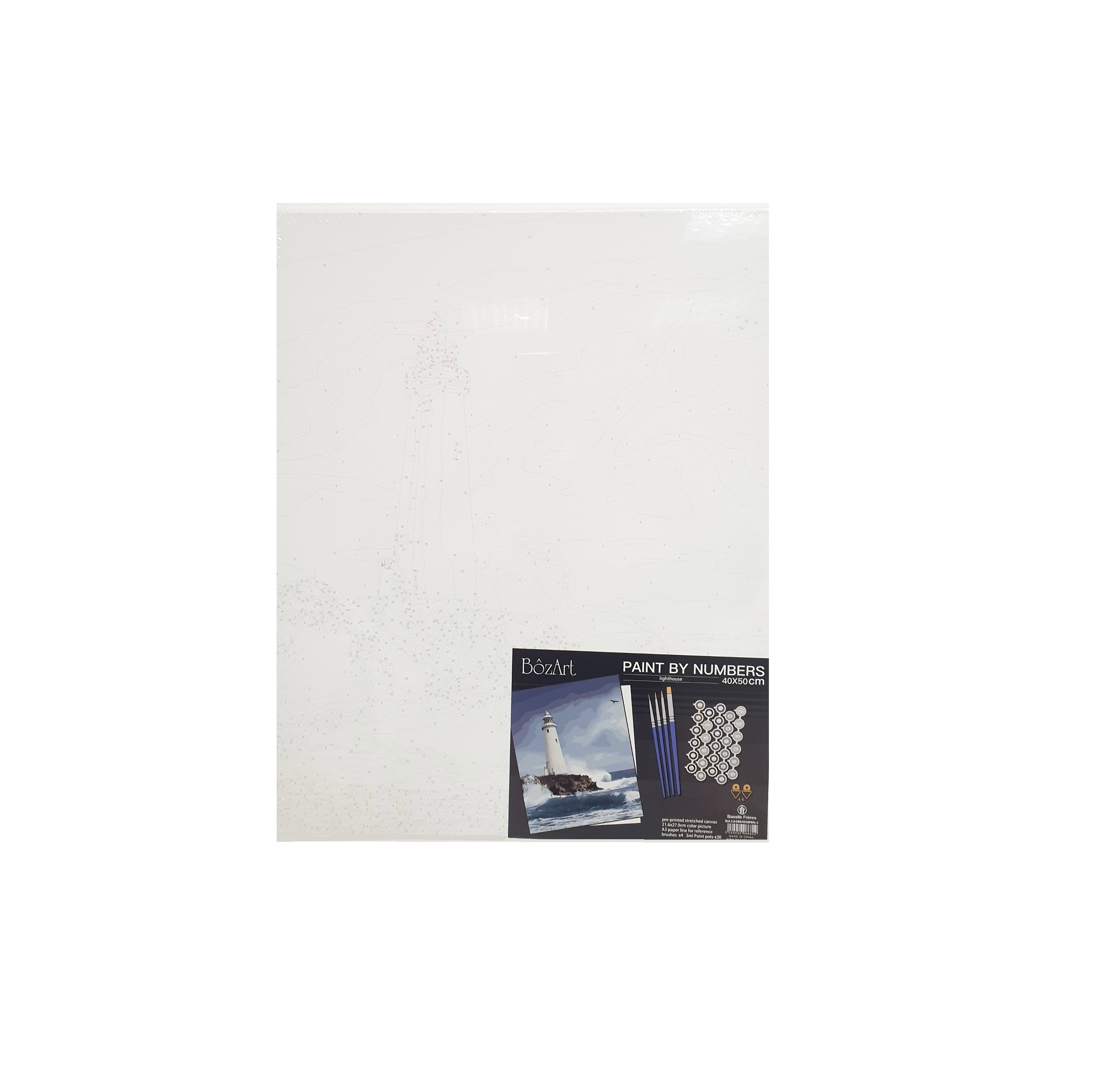 Bozart Canvas 280g Paint by Numbers Lighthouse 30C